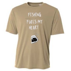 Fishing Fuels My Heart Cooling Performance Crew T-Shirt