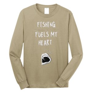 Fishing Fuels My Heart Long Sleeve Shirt