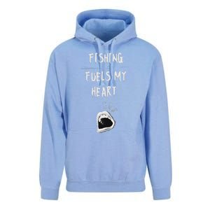 Fishing Fuels My Heart Unisex Surf Hoodie