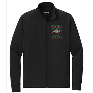 Funny Fisher Merry Fishmas And A Crappie New Year Cute Gift Stretch Full-Zip Cadet Jacket