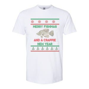 Funny Fisher Merry Fishmas And A Crappie New Year Cute Gift Softstyle CVC T-Shirt