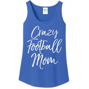 Funny Football Mother Gift Cute Crazy Football Mom Cute Gift Ladies Essential Tank