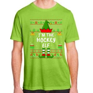 Funny Family Matching Ugly Im The Hockey Elf Christmas Great Gift Adult ChromaSoft Performance T-Shirt