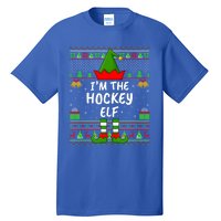 Funny Family Matching Ugly Im The Hockey Elf Christmas Great Gift Tall T-Shirt