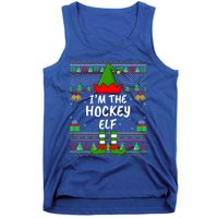 Funny Family Matching Ugly Im The Hockey Elf Christmas Great Gift Tank Top