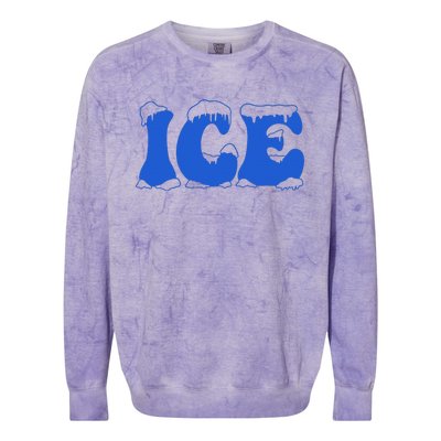 Funny Family Matching Halloween Costume Ice Ice And Baby Colorblast Crewneck Sweatshirt