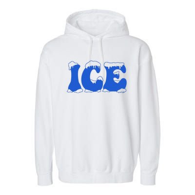 Funny Family Matching Halloween Costume Ice Ice And Baby Garment-Dyed Fleece Hoodie