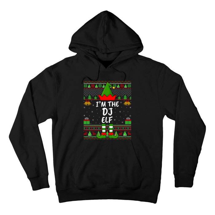 Funny Family Matching Ugly IM The Dj Elf Christmas Hoodie