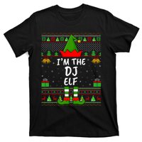 Funny Family Matching Ugly IM The Dj Elf Christmas T-Shirt