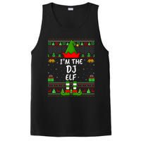 Funny Family Matching Ugly IM The Dj Elf Christmas PosiCharge Competitor Tank