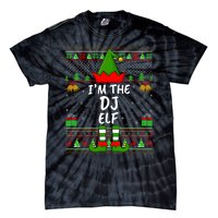 Funny Family Matching Ugly IM The Dj Elf Christmas Tie-Dye T-Shirt