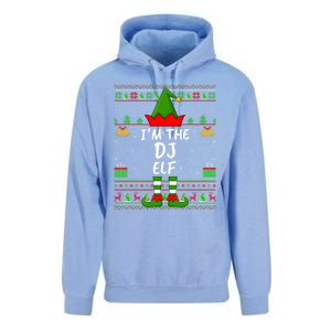 Funny Family Matching Ugly IM The Dj Elf Christmas Unisex Surf Hoodie