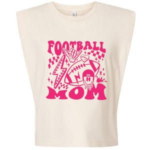 Funny Football Mom Baller Mom Football Game Day Mom Garment-Dyed Women's Muscle Tee