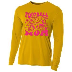 Funny Football Mom Baller Mom Football Game Day Mom Cooling Performance Long Sleeve Crew