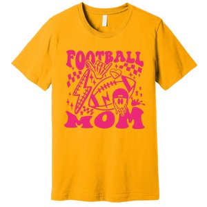 Funny Football Mom Baller Mom Football Game Day Mom Premium T-Shirt