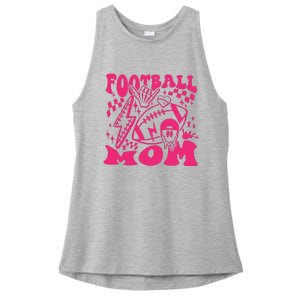 Funny Football Mom Baller Mom Football Game Day Mom Ladies PosiCharge Tri-Blend Wicking Tank