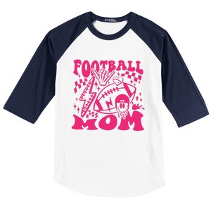 Funny Football Mom Baller Mom Football Game Day Mom Baseball Sleeve Shirt