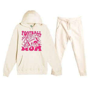 Funny Football Mom Baller Mom Football Game Day Mom Premium Hooded Sweatsuit Set