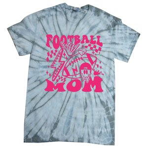 Funny Football Mom Baller Mom Football Game Day Mom Tie-Dye T-Shirt