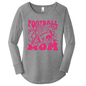 Funny Football Mom Baller Mom Football Game Day Mom Women's Perfect Tri Tunic Long Sleeve Shirt