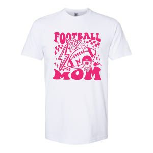 Funny Football Mom Baller Mom Football Game Day Mom Softstyle CVC T-Shirt