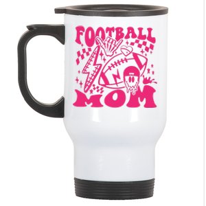 Funny Football Mom Baller Mom Football Game Day Mom Stainless Steel Travel Mug