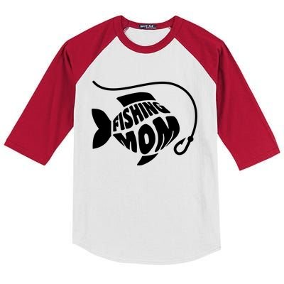 Fisher Fishing Mom Great Gift Kids Colorblock Raglan Jersey