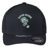 Funny Farting Machine Robot Flexfit Unipanel Trucker Cap