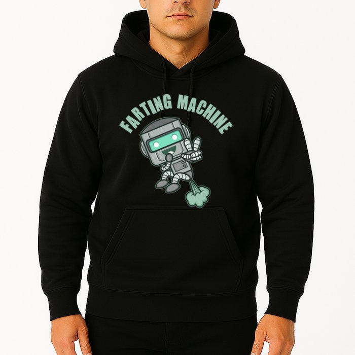Funny Farting Machine Robot Hoodie