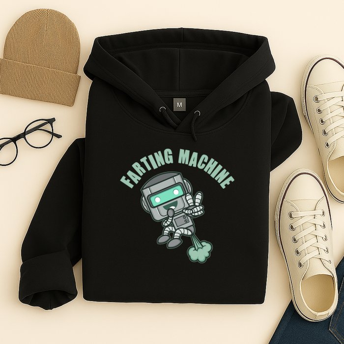 Funny Farting Machine Robot Hoodie