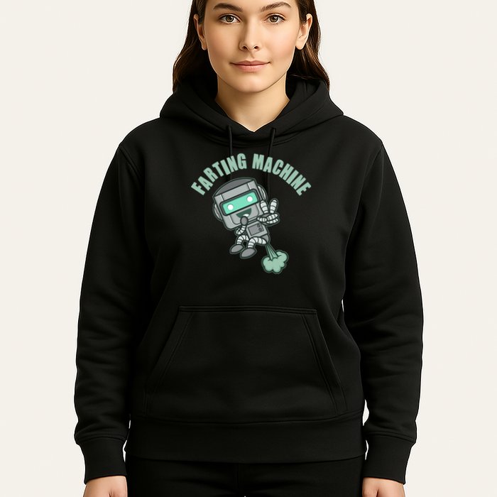 Funny Farting Machine Robot Hoodie
