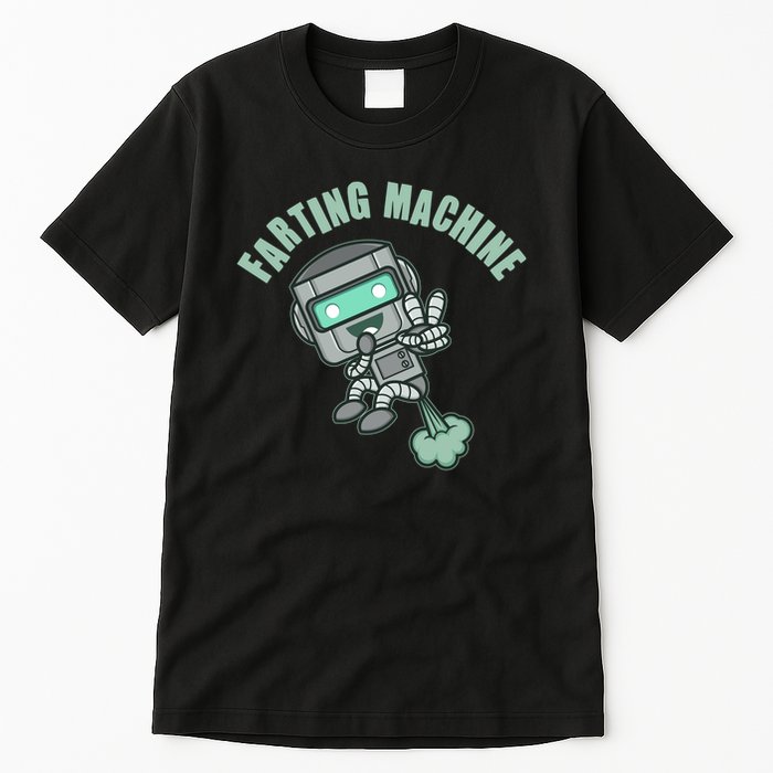 Funny Farting Machine Robot Tall T-Shirt