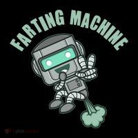 Funny Farting Machine Robot City Backpack