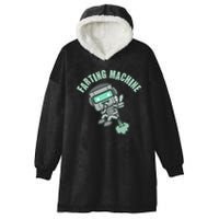Funny Farting Machine Robot Hooded Wearable Blanket