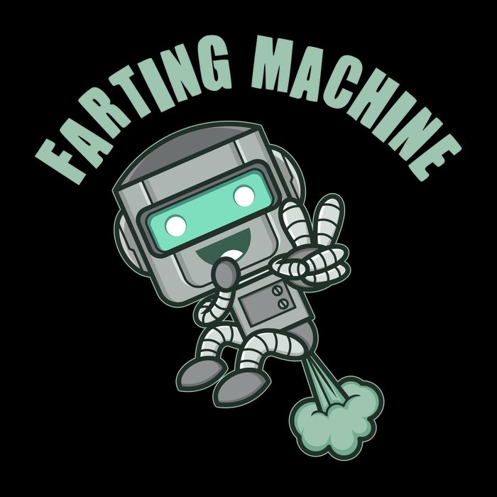 Funny Farting Machine Robot Bucket Hat