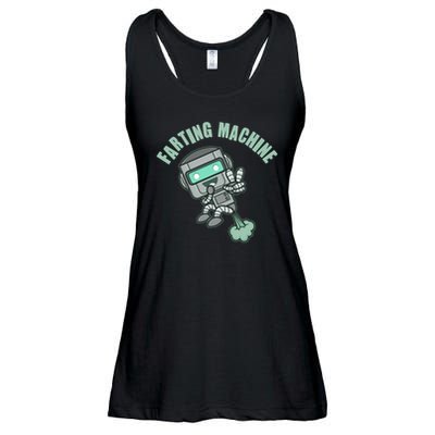 Funny Farting Machine Robot Ladies Essential Flowy Tank