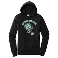 Funny Farting Machine Robot Women's Pullover Hoodie