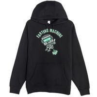 Funny Farting Machine Robot Premium Pullover Hoodie
