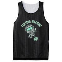 Funny Farting Machine Robot Mesh Reversible Basketball Jersey Tank