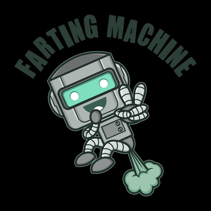 Funny Farting Machine Robot 16oz Travel Tumbler