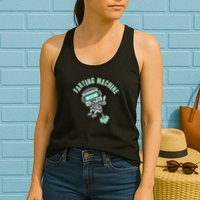 Funny Farting Machine Robot Womens Tank Top