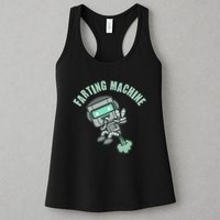 Funny Farting Machine Robot Womens Tank Top
