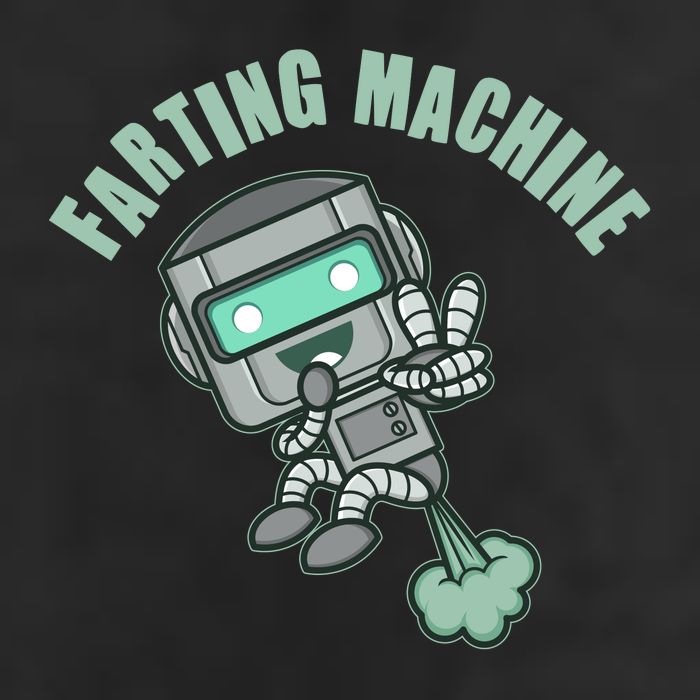 Funny Farting Machine Robot Trucker Hat