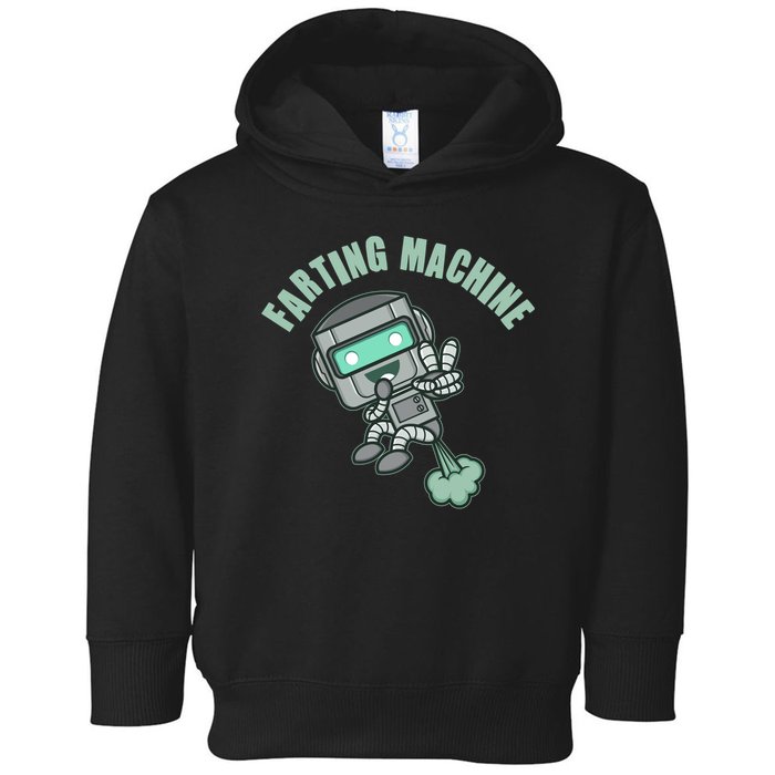 Funny Farting Machine Robot Toddler Hoodie