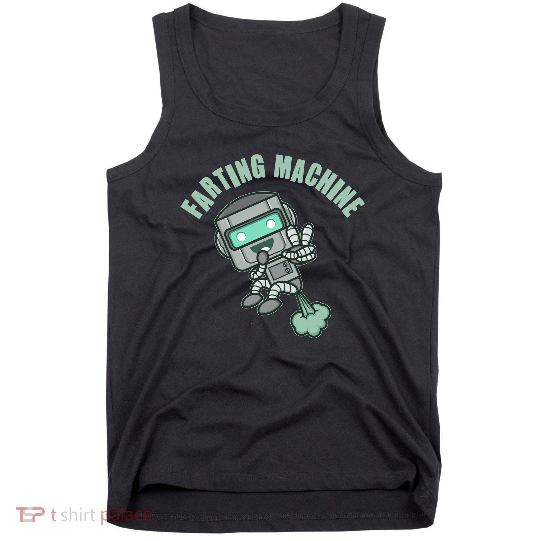 Funny Farting Machine Robot Tank Top