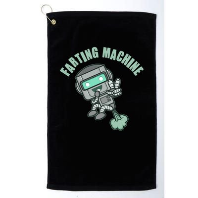 Funny Farting Machine Robot Golf Towel