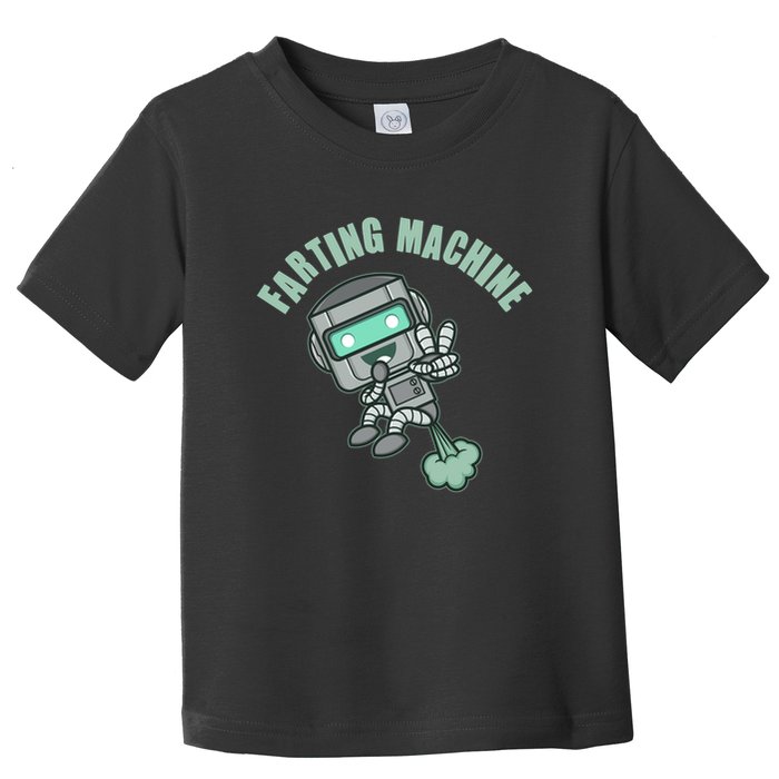 Funny Farting Machine Robot Toddler T-Shirt