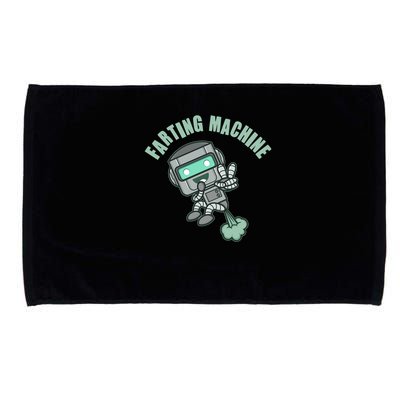 Funny Farting Machine Robot Microfiber Hand Towel