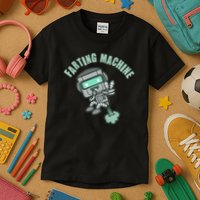 Funny Farting Machine Robot Kids T-Shirt
