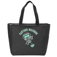 Funny Farting Machine Robot Zip Tote Bag